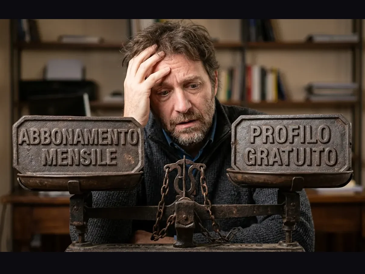 Abbonamento mensile contro Profilo gratuito